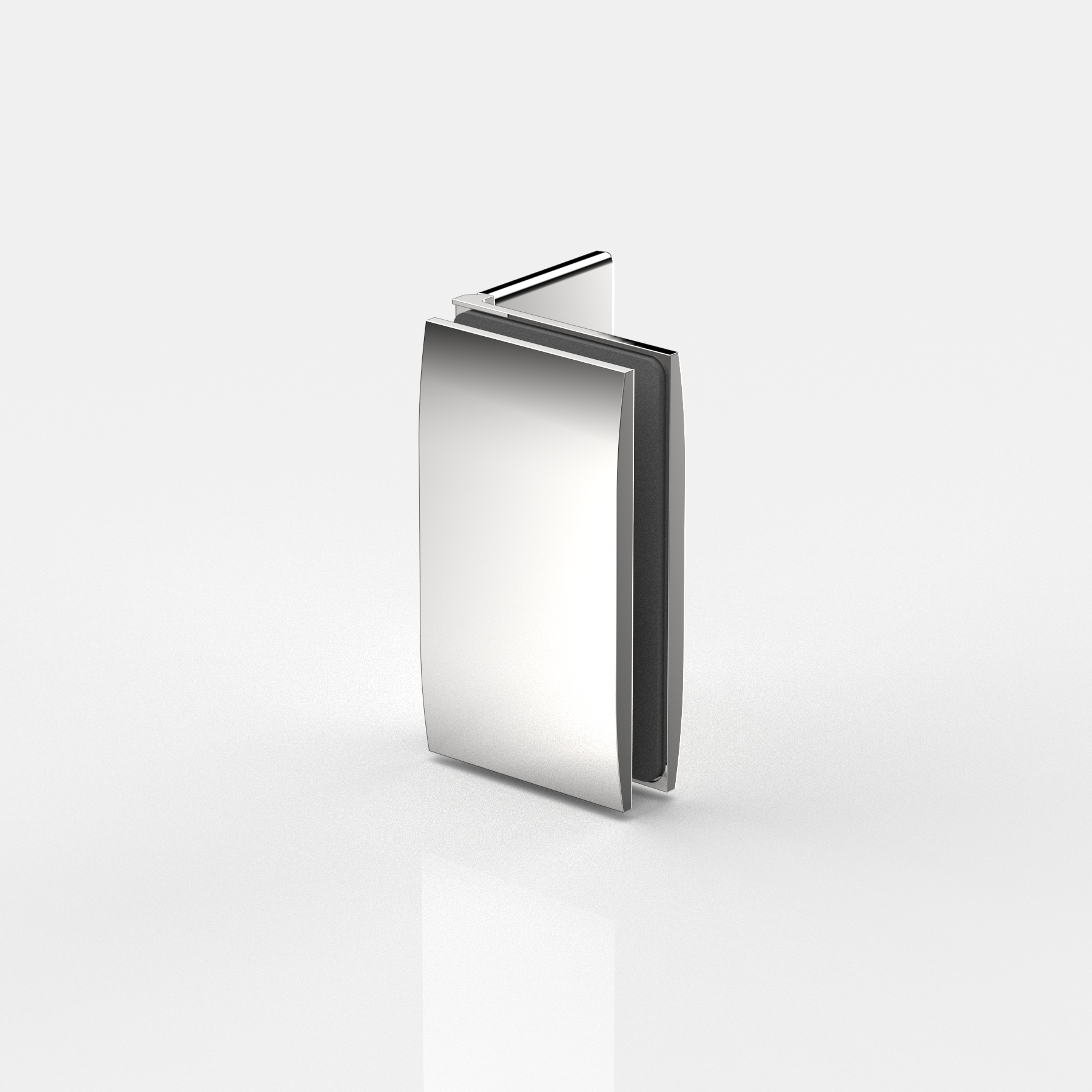 Winkelverbinder Glas-Wand 90°