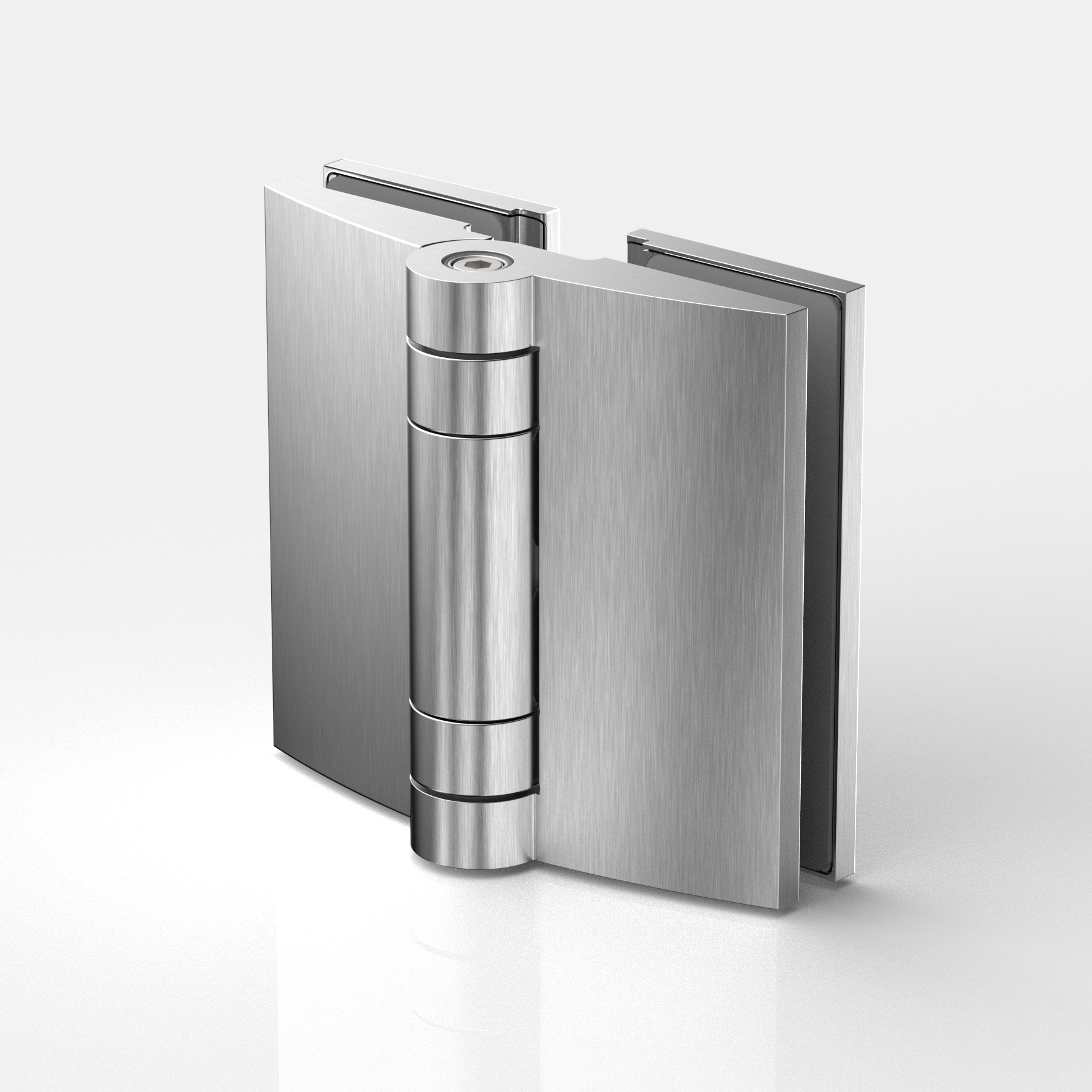 Anschlagtürband Glas-Glas 90°/180°